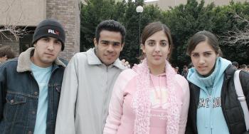 Paco, Enrique, Andrea y Rosario.