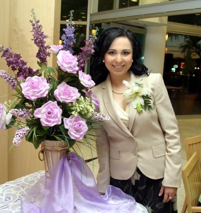 Aída Janeth Talamantes Bernal, captada en su despedida de soltera.