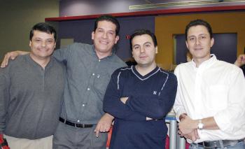Fernando Daccarett, Mauricio Chibli, Jesús Cancino y Jesús Alonso.