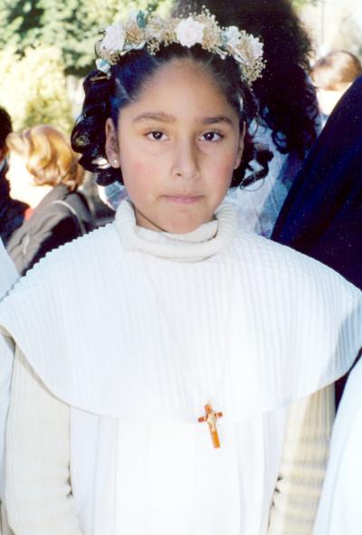 Lizeth del Carmen López del Río captada en pasado acontecimiento; es hija de los señores Ricardo López Leos y María del Carmen del Río de López.