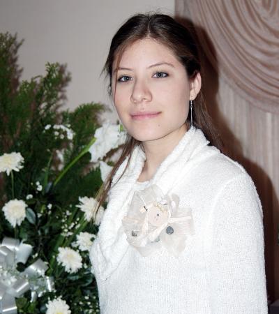 Elizabeth Salazar Vázquez captada en su última despedida de soltera.