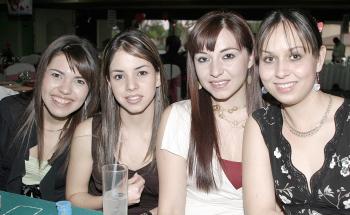 Gilda Berrueto, Ana Lorena García, Myrna Hoyos y Judith Hernández.