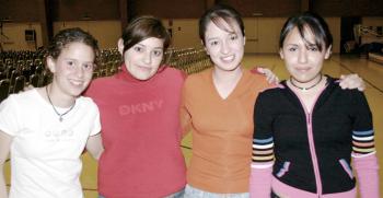 Adriana Ledezma, Lucía Herrera, Gabriela Barrera y Zaira Yáñez.