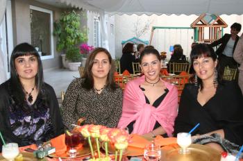 Gabriela G. de Santos, Mayra de Siller, Elisa de Milán y Susana de Boehringer.