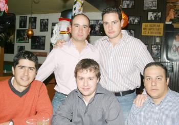 Marcelo Obseso, Arturo Madero, Alberto Dávila Fayad, Antonio Gilio y Eduardo Ibargüengoitia.