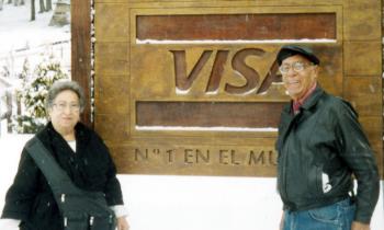 Los hermanos Hermilo Conde Esquivel y María Elvia Conde, captados en Los Andes.