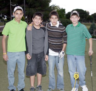 Armando Acosta, Rodolfo Soto, Manolo Acevedo y Guillermo Saldaña