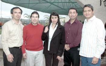 Fernando Andrade, Eduardo Félix, Edith Aguilar, Carlos Ramírez y Cruz Valdez.