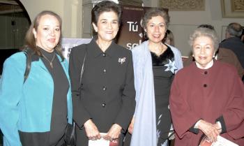 Nancy de Jalife, Marilú de Anaya, Pilar López y Pilar de López.