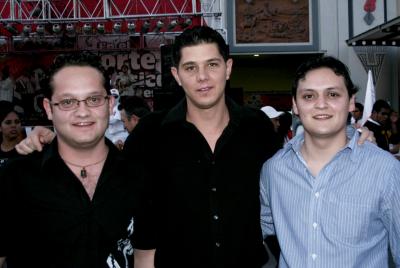 Héctor Barrios, Jorge Díaz de León y Carlos Galván.