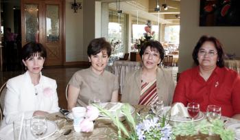 Carolina de Landeroa, Rosalinda de Jiménez y Bertha de Zarzar y Hortensia de Rivero.