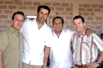 Javier Iriarte, Fernando Bustos, Jesús Navarro y Fernando Jalife.