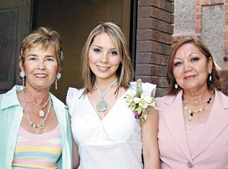 Marta Roxana Flores de De Hoyos, Ofelia López Cortinas e Irma Cortinas de López