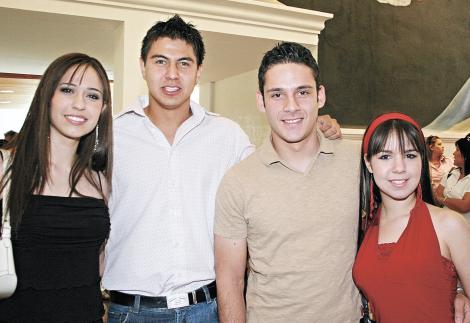 María Quintanar, Javier Hermosín, Eduardo Herrán y Martha Bitar