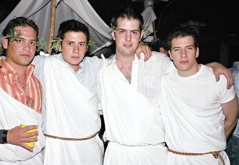 Jorge Fernández, Nico Papadópulos, Juan Sauza y Blas Garza