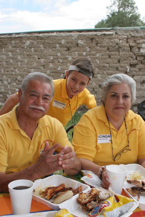 Miguel Gómez Bustos, Gerardo Jesús García Moreno y Lucinda Gómez García Amarante.
