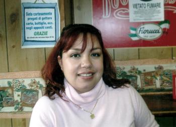 Ana Laura Ibañez de Juárez en Roma, Italia .