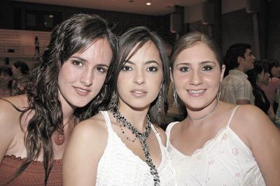 Lucía Sánchez, María del Pilar González y Piscila Zambrano.