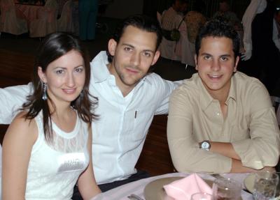 Sofía Martín, Juan Carlos Martín y Santiago Gómez .