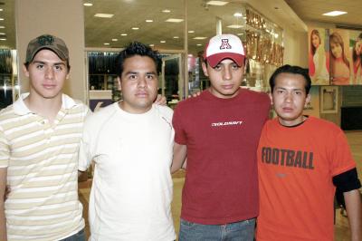 Miguel Gómez, Eduardo Ibarra, Carlos Jardón y Eduardo Meraz