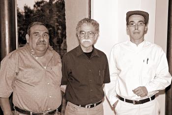 Lázaro González, Saúl Rosales y Julio César Félix.