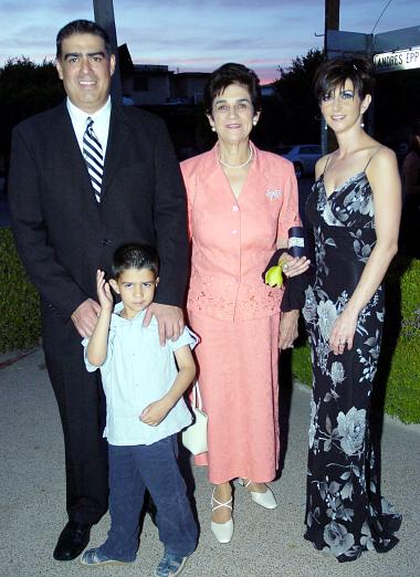 Antonio Anaya Fink, María Luisa de Anaya, Laura de Anaya y Antonio Anaya Calleja