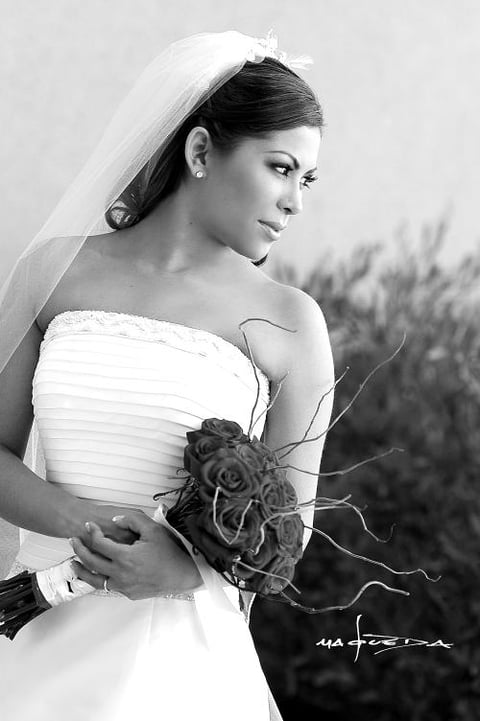 Srita. Ivonne Castro Olvera el día de su enlace nupcial con el Sr. Christian Gärtner