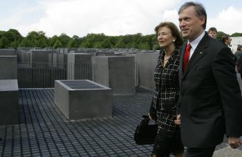 Aquí el presidente alemán Horst Koehler y su esposa Eva.
