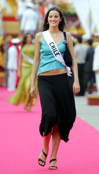Renata Ruiz de Chile a su llegada a Tailandia