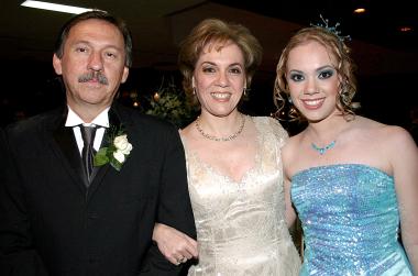 Germán Vargas Castro, Odila Villarreal y Clarissa Vargas.