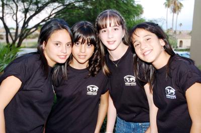 Mariel González, Rocío Martínez, Regina Arras y Andrea Ramírez.