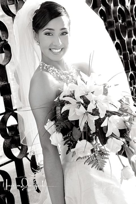 Srita. Jordana Jazmín Morales Martínez, el día de su enlace nupcial con el Ing. Mario Alberto Galindo Flores..

Estudio: Laura Grageda