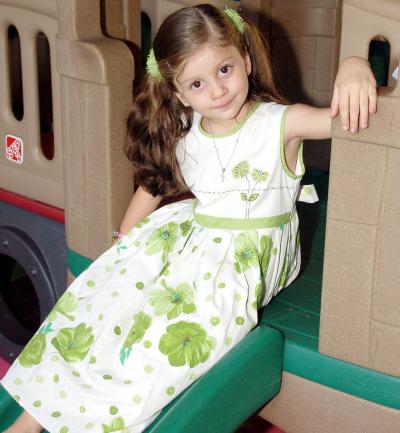 Nayla Camila Casale Frausto, en un convivio infantil.