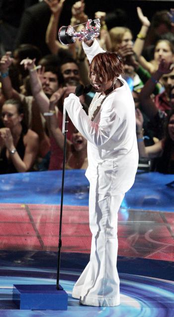 Missy Elliott durante su actuación.