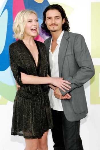 Orlando Bloom y Kirsten Dunst.