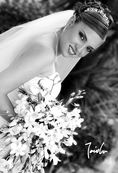 Ing. Adriana Yáñez Quiñones, el día de su boda con el Lic. Víctor Manuel Montaño Chávez.