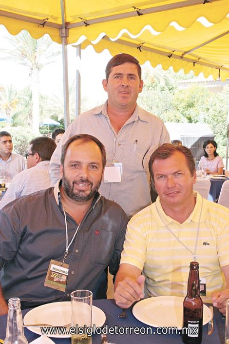 Manuel Martínez, Mariano Peña y Aniceto Izaguirre