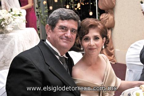 Papás de la novia, Fernando Aguiñaga y Alejandra Margarita de Aguiñaga