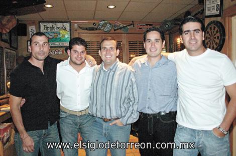 Gerardo Salmón, José Manuel González, Gerardo Almaguer, Alberto López y Jorge G. Colsa