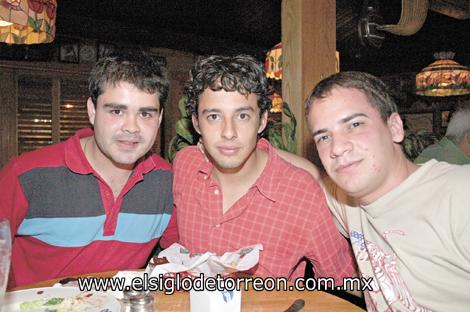 Gerardo Abdo, Alejandro Elizalde y Jorge Flores-Zaher