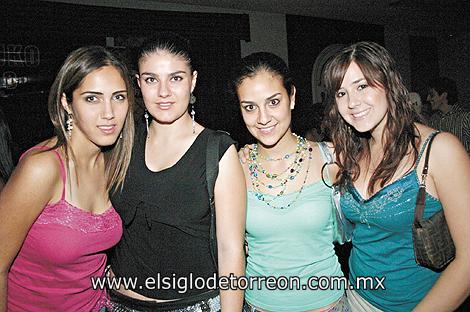 Rosario Salas, Marcela García, Daniela Macías y Paulina Madero