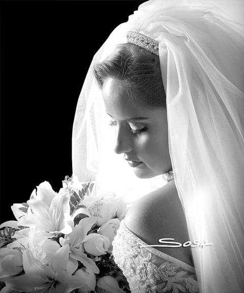 Srita. Vanessa Pérez Villezca, el día de su enlace matrimonial con el Sr. Marcos Oliva González.