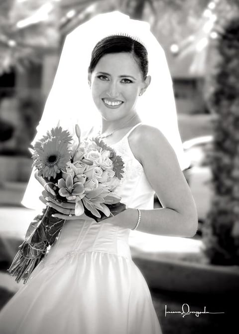 Srita. Irma Iveth Serna Peña , el día de su boda con el Sr. Rafael Serna Campos.