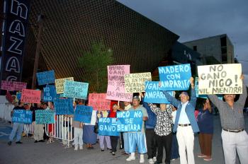 Guillermo Santellano García, dijo tener pruebas contundentes del fraude, como lo es la compra de votos y la sospechosa suspensión de la energía eléctrica el día de la elección en las oficinas del IEPCC durante el conteo de los sufragios