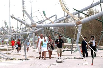 Cancún después de 'Wilma'