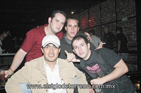 Eduardo Flores, Mike Soler, Manuel Luévanos y Andrés