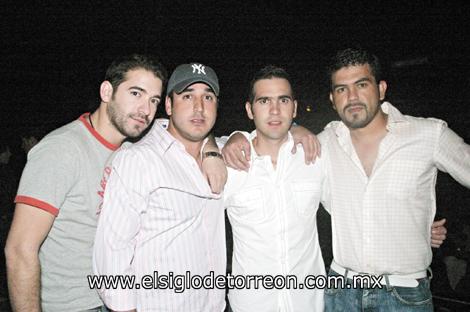 Adrián Aguilera, Alejandro Ortiz, Manolo Fernández y Emilio Gutiérrez