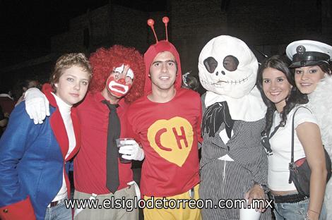 Pamela Villarreal, Federico López, Diego Fernández, José Villalobos, Mariana Peña y Maricarmen Fernández