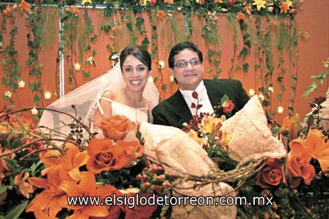 Distinguida recepción Bárbara Mijares Campa y Braulio López Fernández