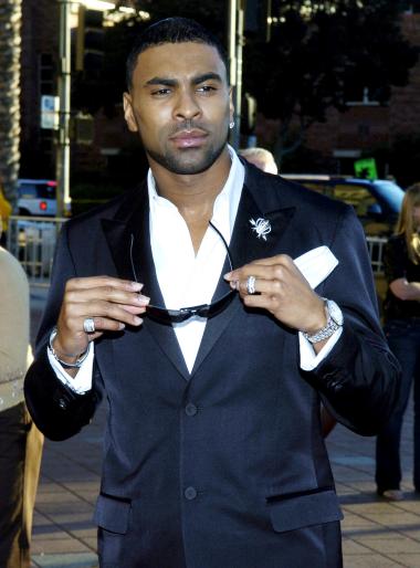 El rapero Ginuwine a su llegada.